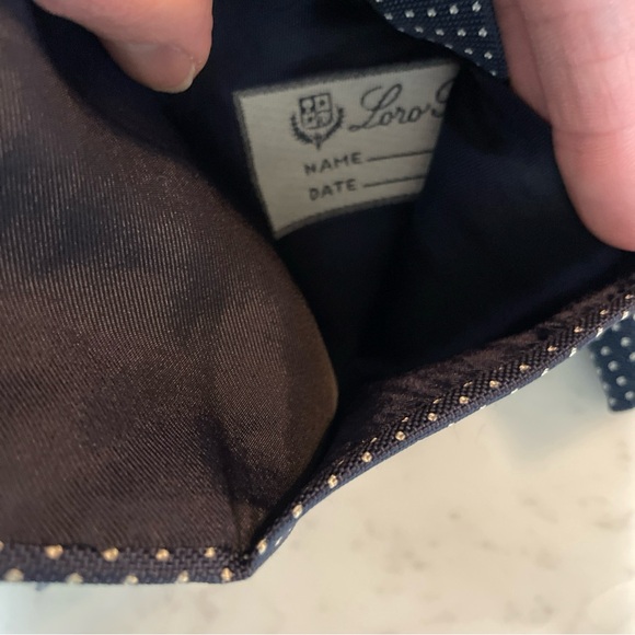 Classic Loro Piana Dot Made In Italy Robert Talbot Repp Stripe Tie Lot 100% Silk - Picture 4 of 12